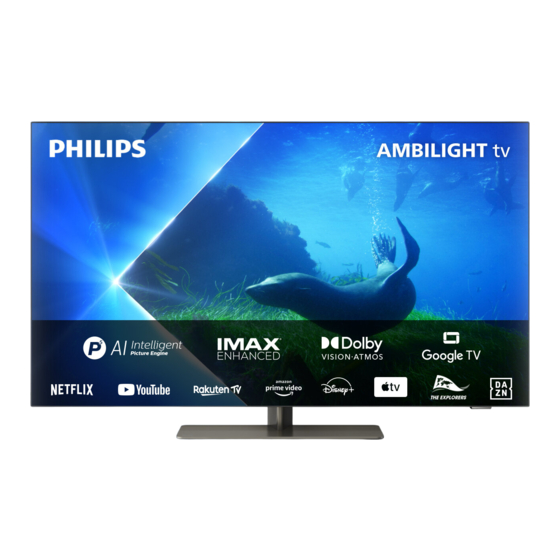 Philips 42OLED808 Mode D'emploi