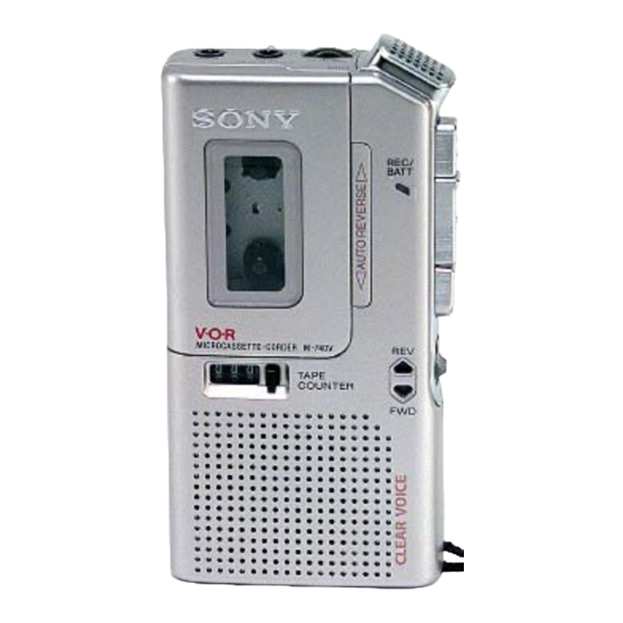 Sony M-830V Mode D'emploi