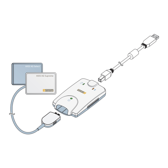 Sirona XIOS XG Notice D'utilisation Et Installation