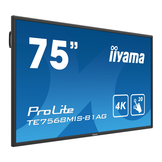 Iiyama ProLite TE7568MIS Mode D'emploi