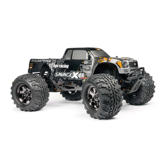 HPI Racing SAVAGE X 4.6 Bib Block Manuels