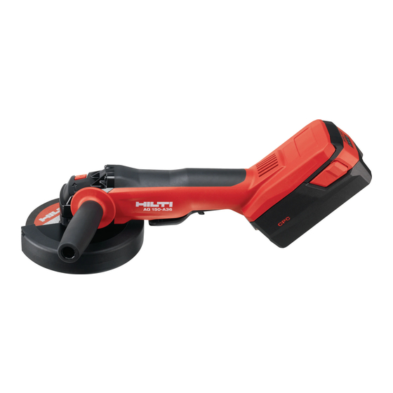 Hilti AG 125-A36 Manuel