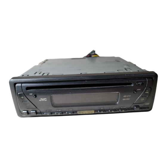 JVC KD-S31 Manuel D'installation