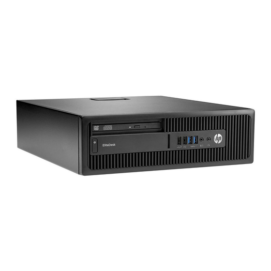 HP EliteDesk 705 G1 Guide De Référence Du Matériel