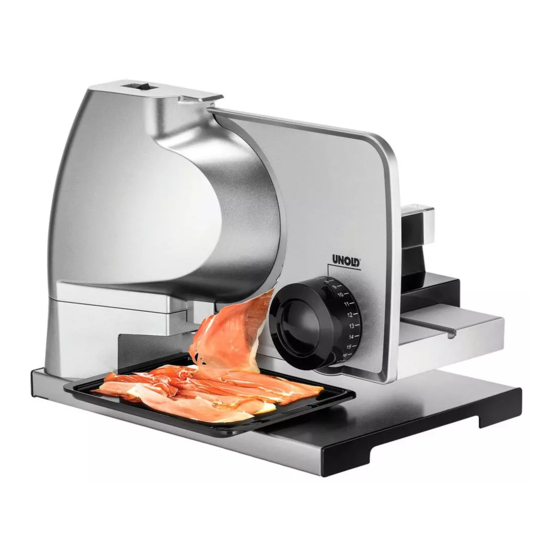 Unold METALL PLUS Notice D'utilisation