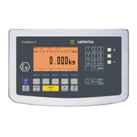 Sartorius Combics 3 CISL3 Mode D'emploi