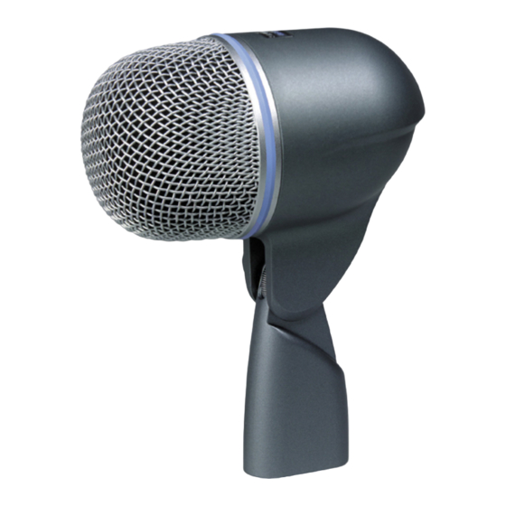 Shure BETA 52 A Mode D'emploi