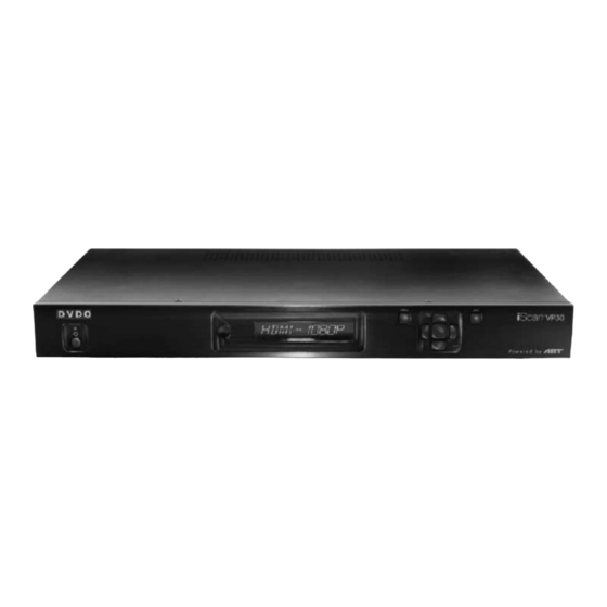 DVDO iScan VP30 Guide D'utilisation