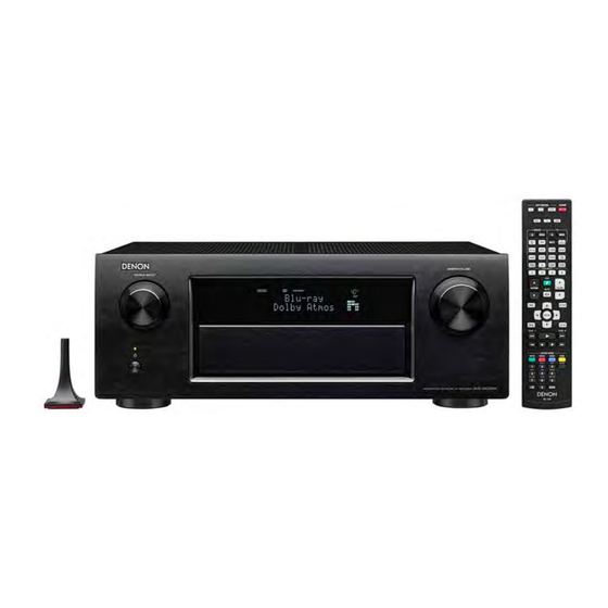 Denon AVRX6200W Manuel De L'utilisateur