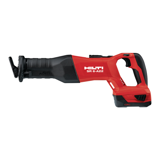 Hilti SR 6-A22 Mode D'emploi Original