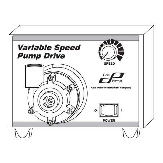 Cole-Parmer MICROPUMP 75211-10 Notice D'utilisation