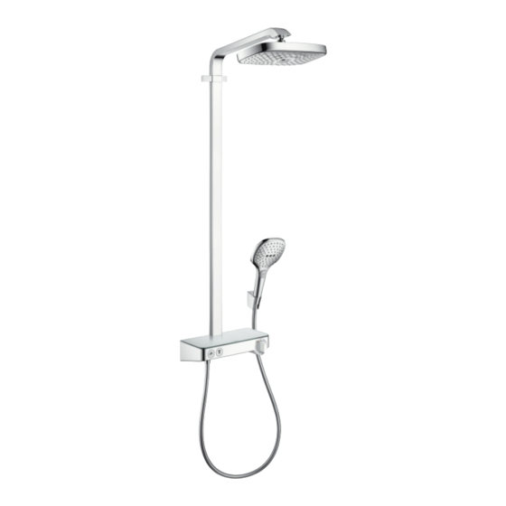 Hansgrohe Raindance Select 2jet Showerpipe 27126000 Mode D'emploi / Instructions De Montage