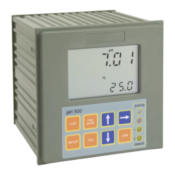 Hanna Instruments pH 500 Série Notice D'utilisation