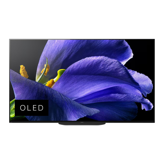 Sony BRAVIA KD-77AG9 Guide D'installation