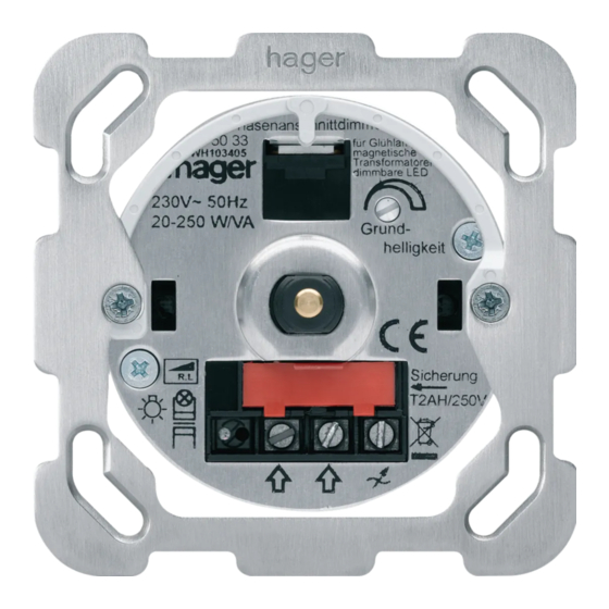 hager WH103405 Serie Mode D'emploi