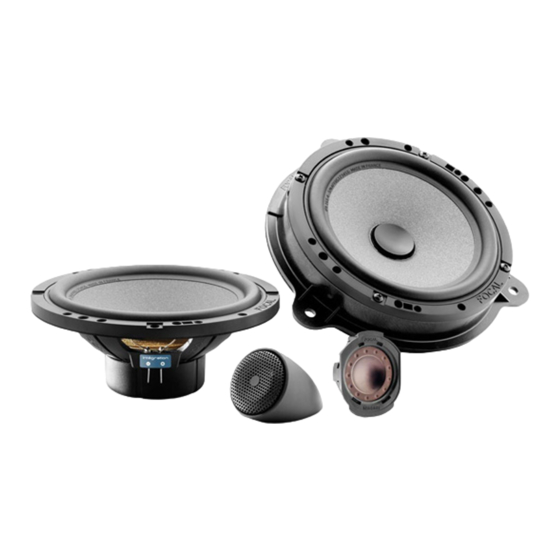 Focal MUSIC Live PLUG&PLAY IFR165-4 Manuels