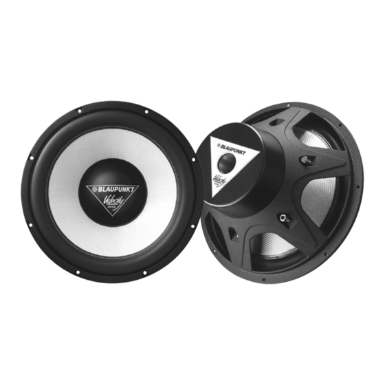 Blaupunkt Velocity Serie Conseils Pour L'installation Et L'utilisation