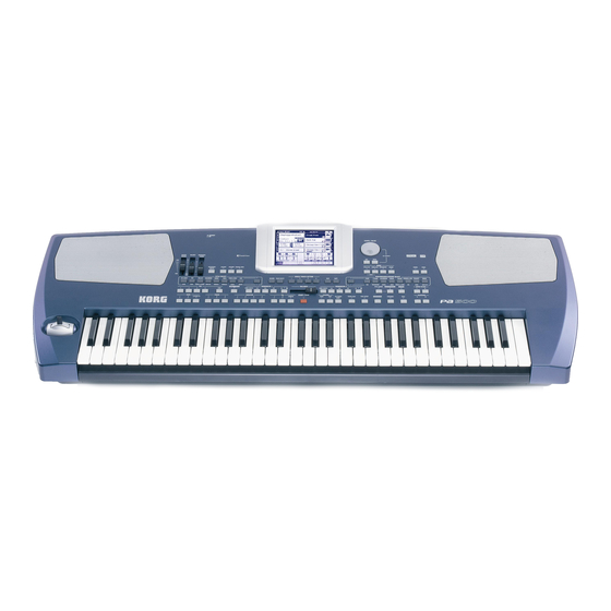 Korg Pa500 Mode D'emploi