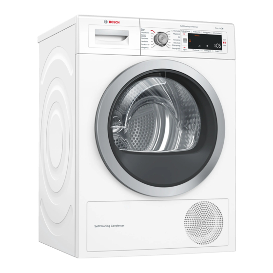 Bosch WTW87530CH Notice D'utilisation Et D'installation