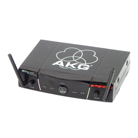 AKG WMS 40 SINGLE Mode D'emploi