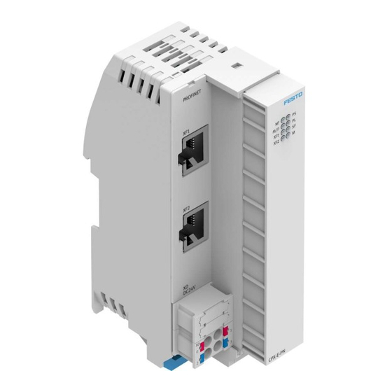 Festo CPX-E-PN Instructions D'utilisation