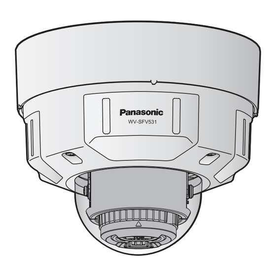 Panasonic WV-SFV531 Guide D'installation