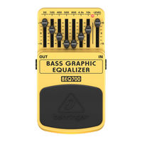 Behringer BEQ700 Manuel De L'utilisateur