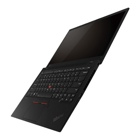 Lenovo ThinkPad X1 Carbon Guide De Configuration