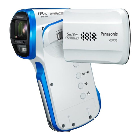 Panasonic HX-WA30 Mode D'emploi De Base