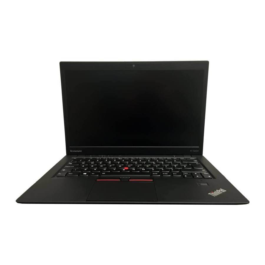 Lenovo ThinkPad X1 Carbon Guide D'utilisation