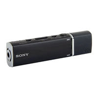 Sony WALKMAN NW-E015F Mode D'emploi