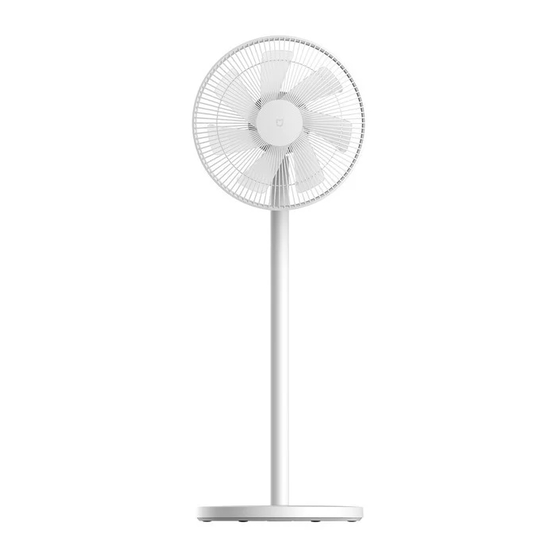 Xiaomi Mi Smart Standing Fan Pro Manuel D'utilisation