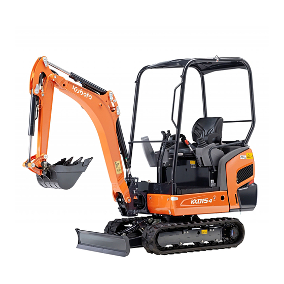 Kubota KX015-4 Notice D'utilisation