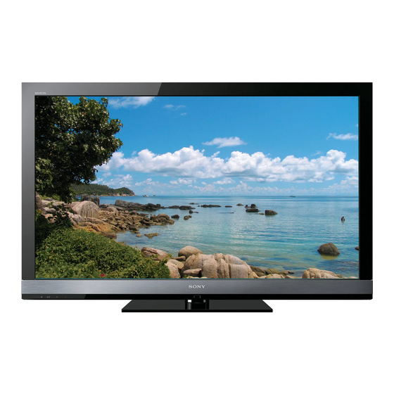 Sony Bravia KDL-60EX700 Mode D'emploi