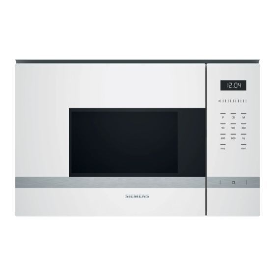 Siemens BF523LM1 Serie Manuel D'utilisation Et Notice D'installation