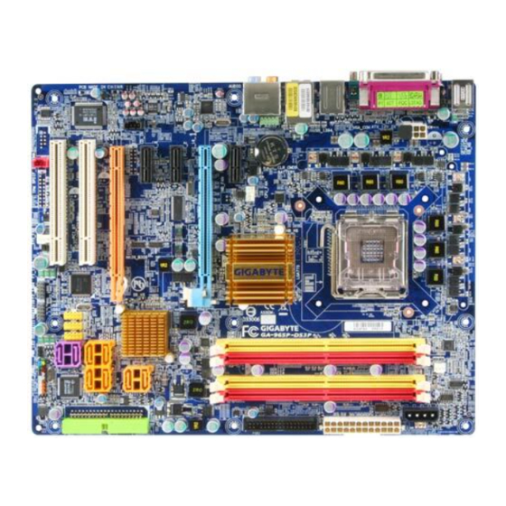 Gigabyte GA-965P-DS3P Manuel D'utilisateur