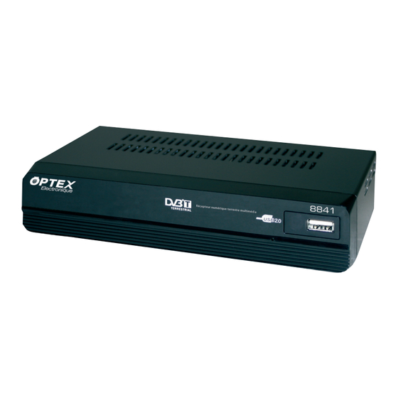 Optex 8841 Manuel D'utilisation