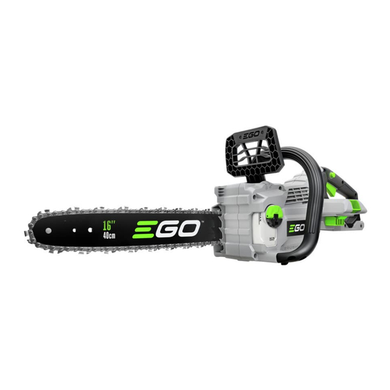 EGO CS1610 Guide D'utilisation