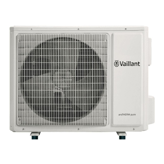 Vaillant aroTHERM pure VWL 45/7.2 AS 230V S3 Notice D'emploi