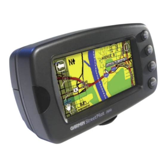Garmin StreetPilot 2610 Manuel D'utilisation