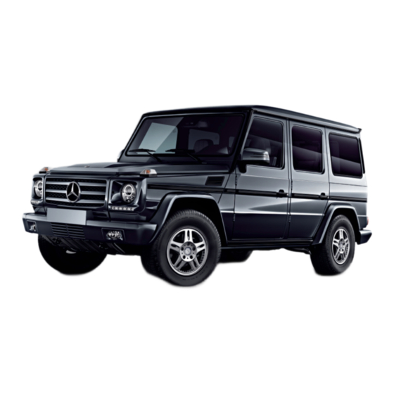 Mercedes-Benz G 550 2015 Notice D'utilisation