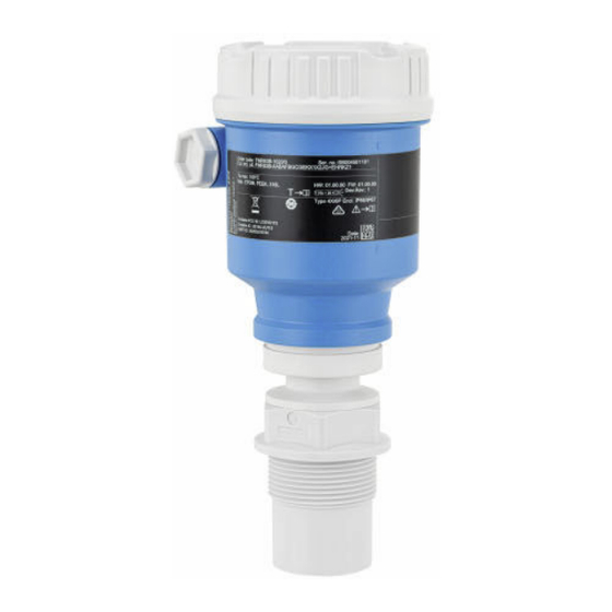 Endress+Hauser HART Micropilot FMR60B Information Technique