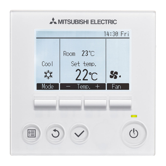 Mitsubishi Electric PAR-31MAA Manuel D'utilisation Simplifié