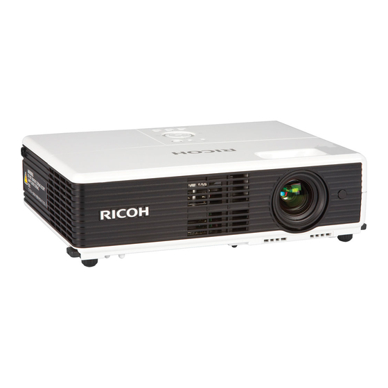 Ricoh PJ X3241N Mode D'emploi