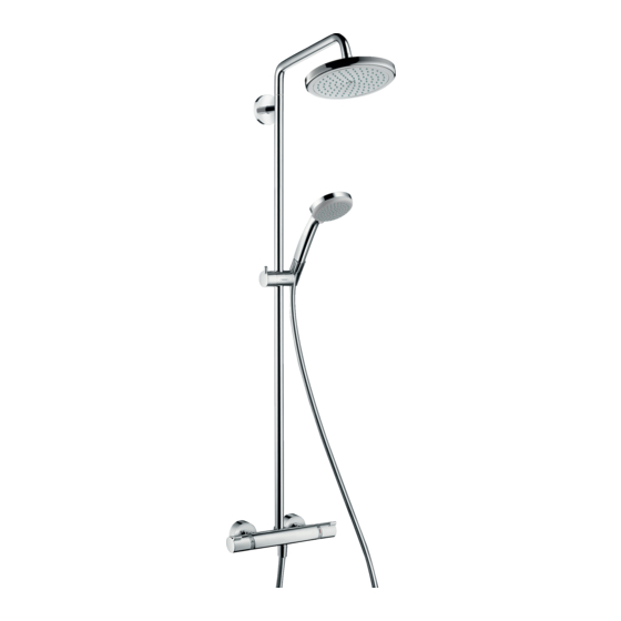 Hansgrohe Croma Showerpipe 220 27185000 Mode D'emploi / Instructions De Montage