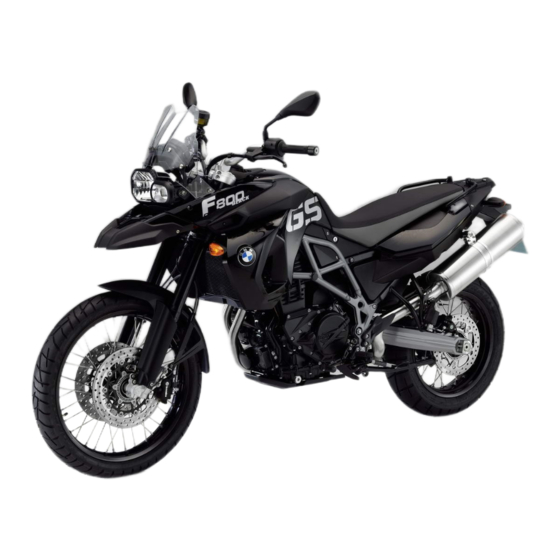 BMW F800 GS Manuels