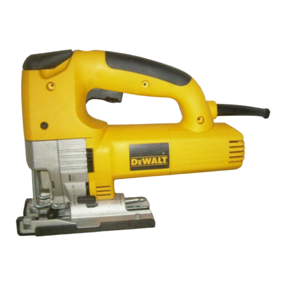 DeWalt DW321 Mode D'emploi