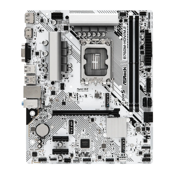 ASROCK B760M-HDV/M.2 Guide Utilisateur
