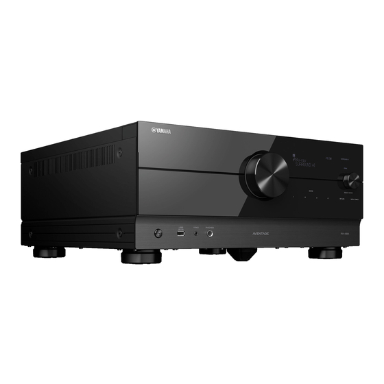 Yamaha Aventage RX-A8A Mode D'emploi
