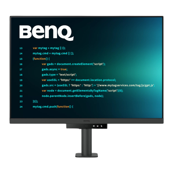 BenQ RD Serie Manuel D'utilisation